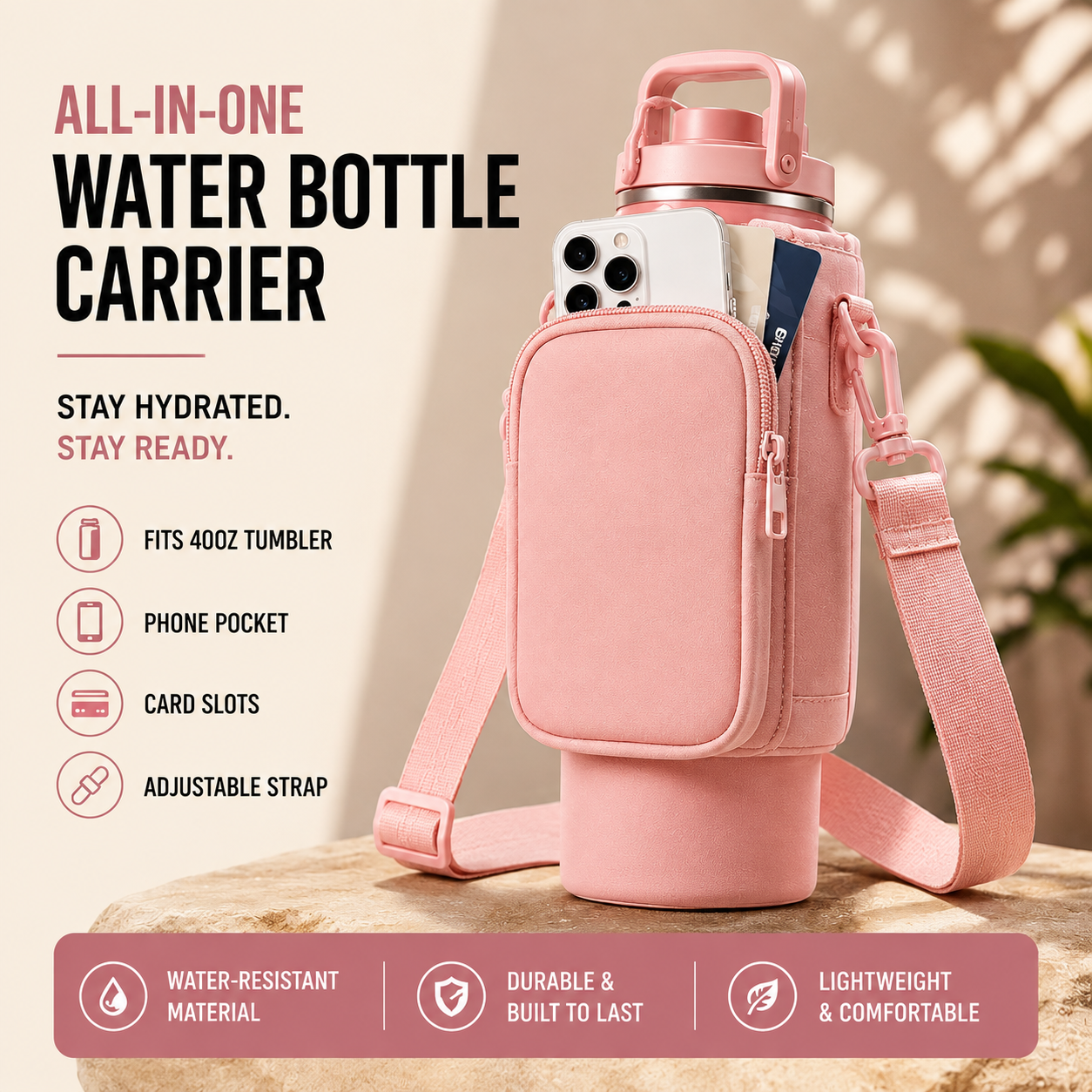Water Bottle Carrier Bag