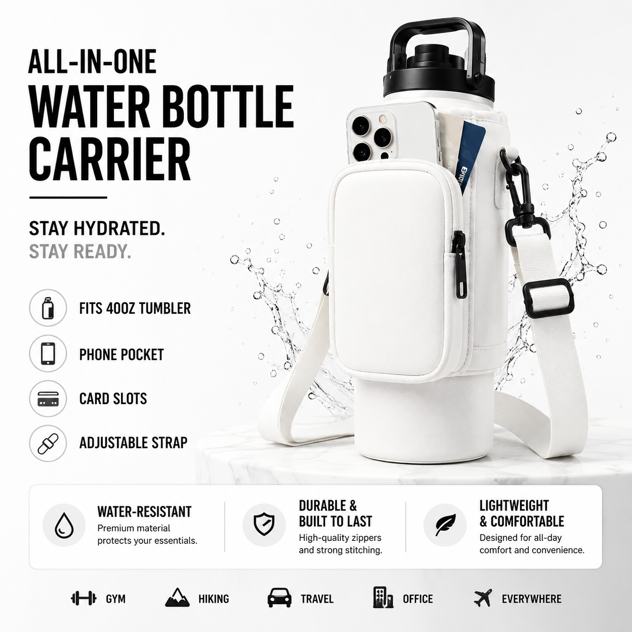 Water Bottle Carrier Bag