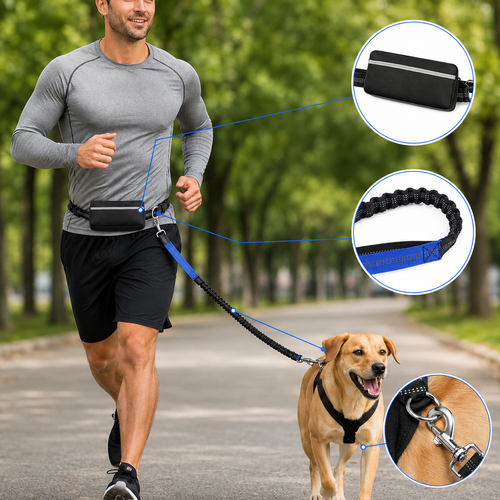 HydroFit Hands-Free Running Belt & Dog Leash